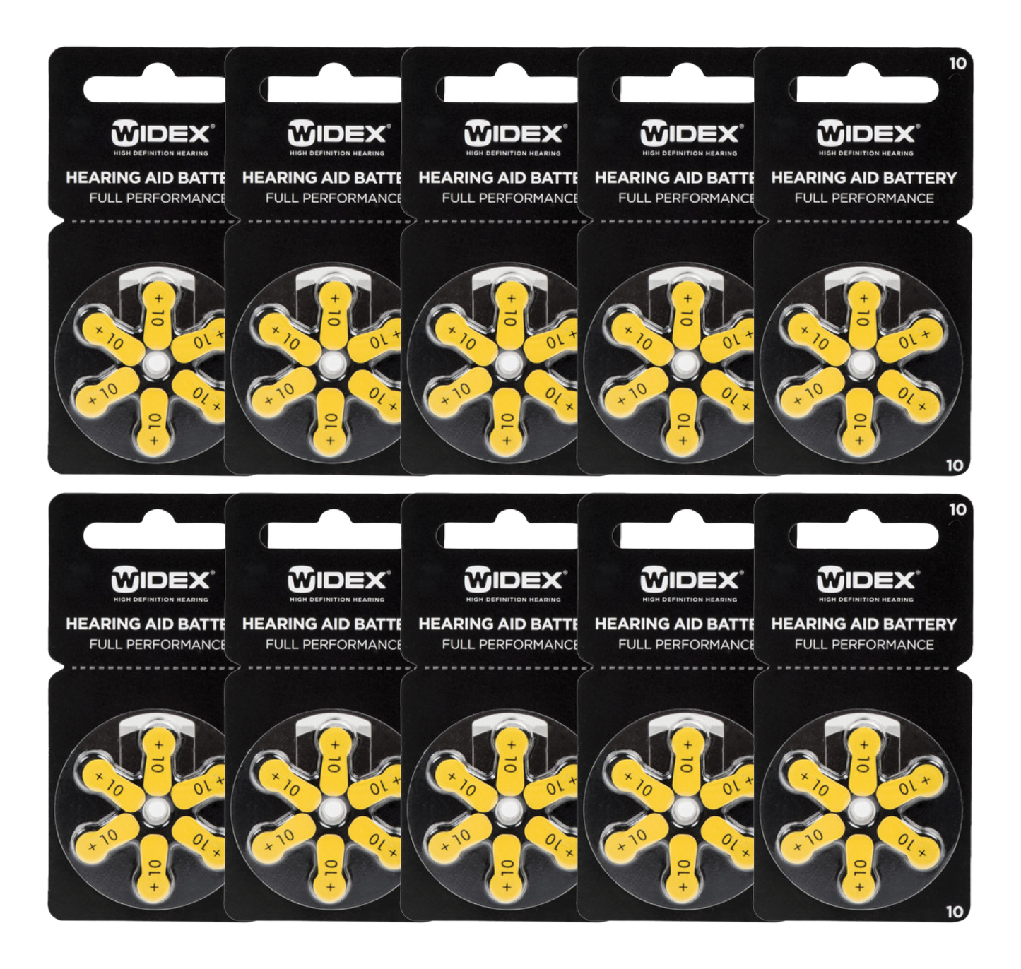 Hearing Aid Battery Size 10 (60 Batteries)