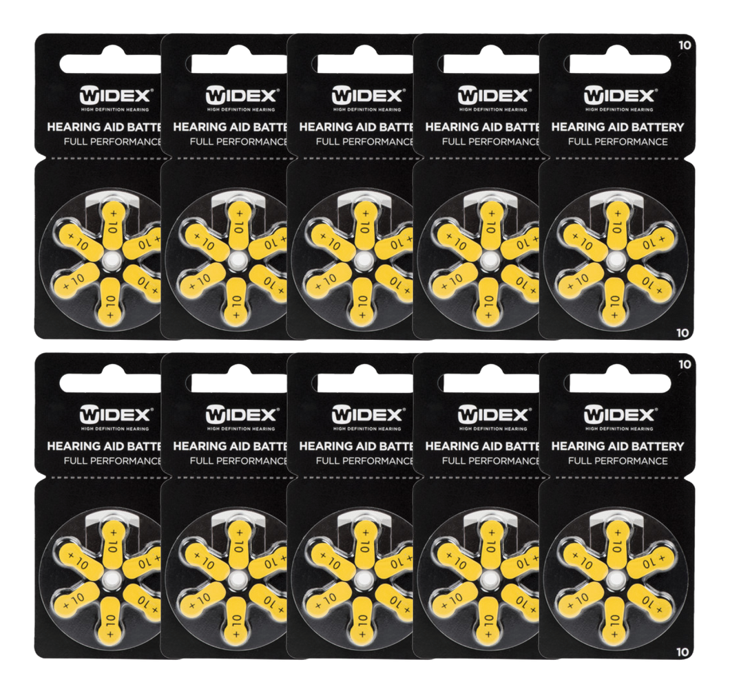 Hearing Aid Battery Size 10 (60 Batteries)