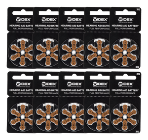 Hearing Aid Battery Size 312 (60 Batteries)