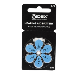 Hearing Aid Battery Size 675 (6 Batteries)